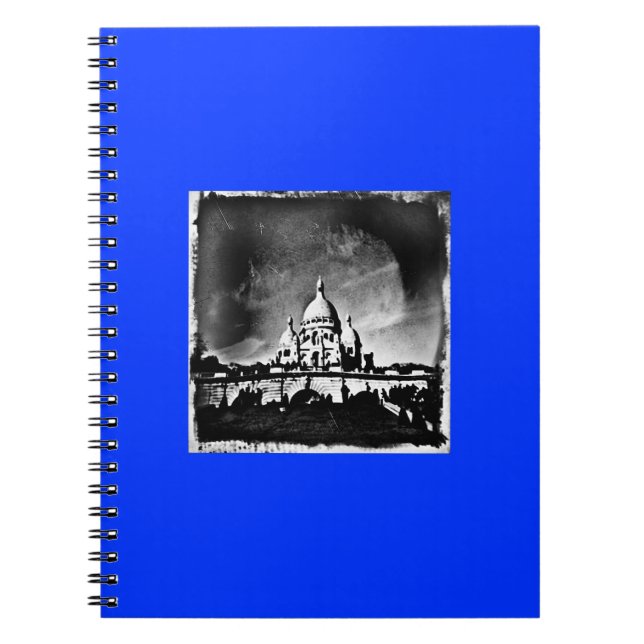 Sacre Coeur BW Anteckningsbok Med Spiral (Framsidan)