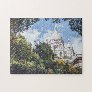 Sacre Coeur Cathedral Landmark Paris Frankrike Sig Pussel