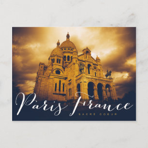 sacré coeur in paris frankrike vykort