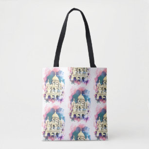 Sacré-Cœur Montmartre Canvas Paris Handväskor Tygkasse