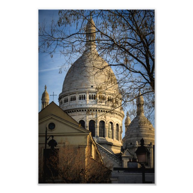 Sacre Coeur Montmartre Paris - Fototryck (Framsidan)