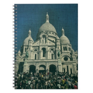 Sacré-Coeur Montmartre Paris Frankrike Architectur Anteckningsbok