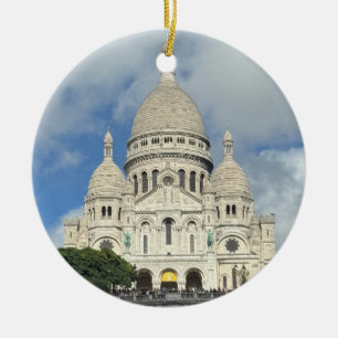 Sacre Coeur, Montmartre, Paris, Frankrike Julgransprydnad Keramik