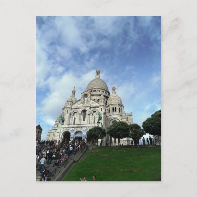 Sacre Coeur Montmartre Paris Vykort (Framsida)