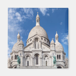 Sacre Coeur on Montmartre backe - Paris, Frankrike Magnet