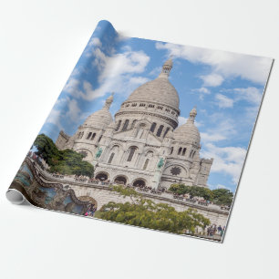 Sacre Coeur on Montmartre backe - Paris, Frankrike Presentpapper
