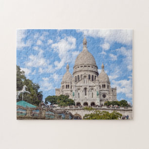 Sacre Coeur on Montmartre backe - Paris, Frankrike Pussel