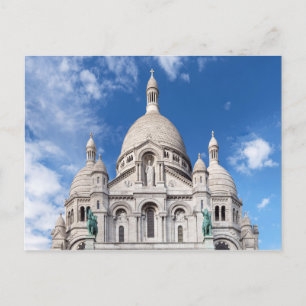 Sacre Coeur on Montmartre backe - Paris, Frankrike Vykort