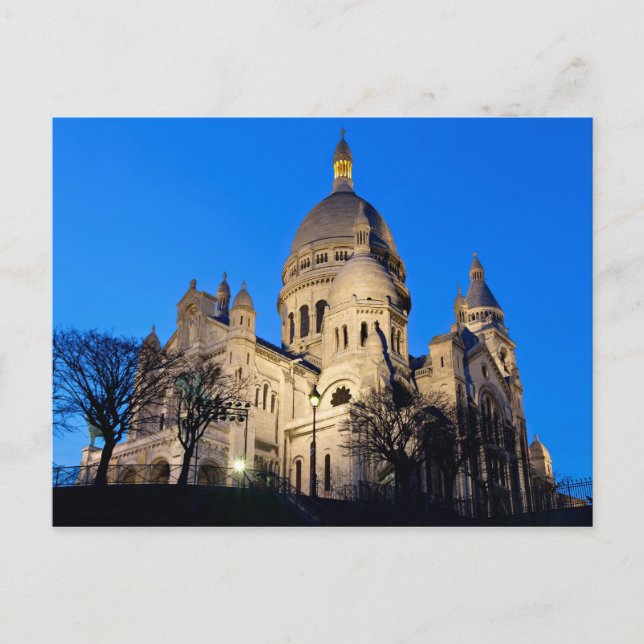 Sacre Coeur under tvinnat vykort (Framsida)