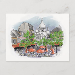 Sacre Coeur-vykort Vykort