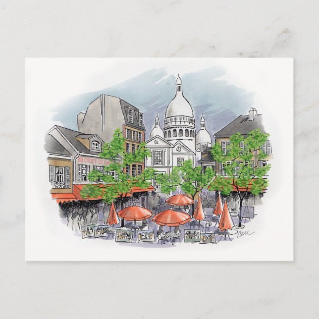 Sacre Coeur-vykort Vykort (Framsida)