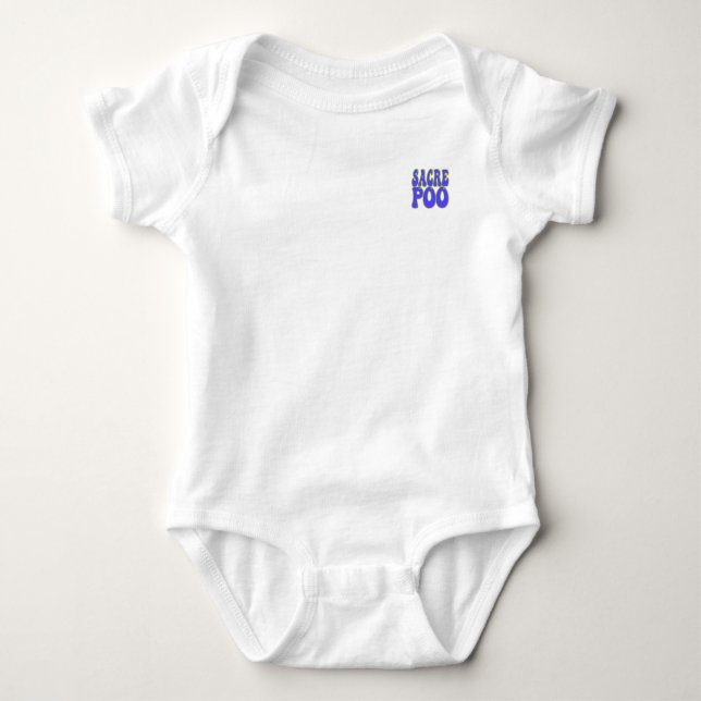 sacre poo violett dark pikétröja (Framsida)