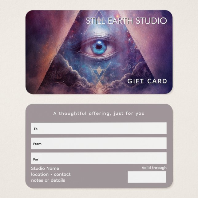 Sacred Axis | Third Eye Design Visitkort (Framsida & baksida)