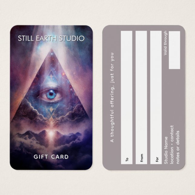 Sacred Axis | Third Eye Design Visitkort (Framsida & baksida)