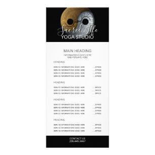 Sacred Balance Yin Yang-symbol Reklamkort