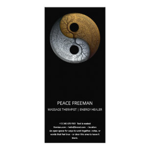 Sacred Balance Yin Yang-symbol Reklamkort