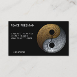 Sacred Balance | Yin Yang-symbol Visitkort