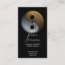 Sacred Balance | Yin Yang-symbol Visitkort