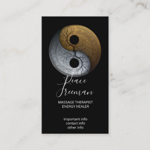 Sacred Balance Yin Yang-symbol Visitkort