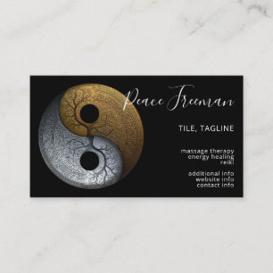Sacred Balance Yin Yang-symbol Visitkort