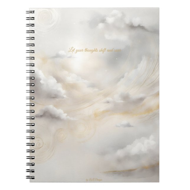 Sacred Cloud Veil Journal Anteckningsbok (Framsidan)