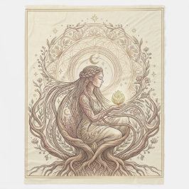 Sacred Earth Mother Fleecefilt