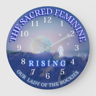 Sacred Feminine Rising - Mother Mary Wall Clock Stor Klocka