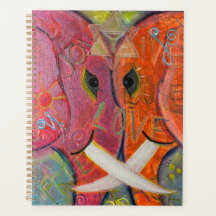 Sacred Geometry Elephant Original ART Planner