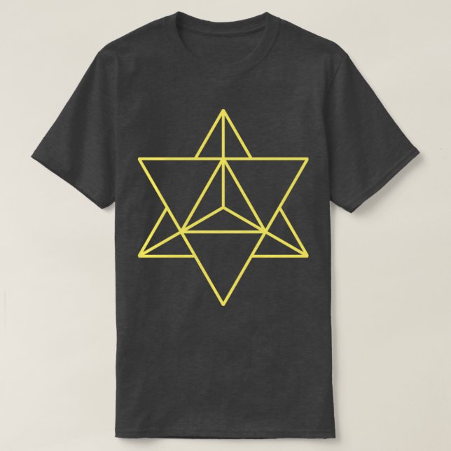 Sacred Geometry Merkaba Zen Yoga 1 T Shirt (Design framsida)