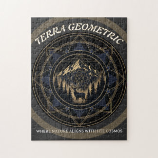 Sacred Geometry Nature Fusion • Mountains & Forest Pussel