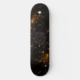 Sacred Geometry Sigil Mini Skateboard Bräda 18,5 Cm