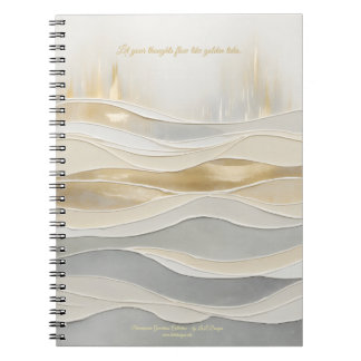 Sacred Golden Waves Journal Anteckningsbok