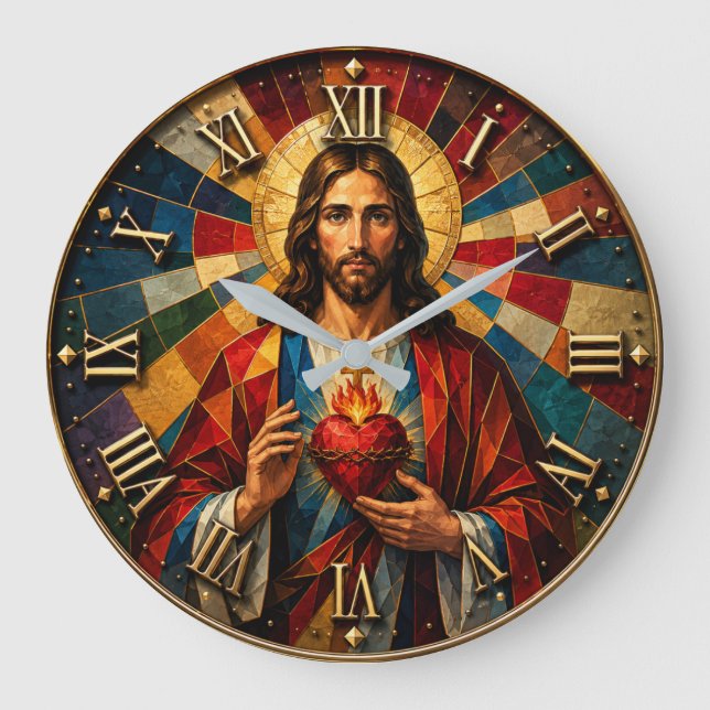 Sacred Heart of Jesus Stor Klocka (Framsida)