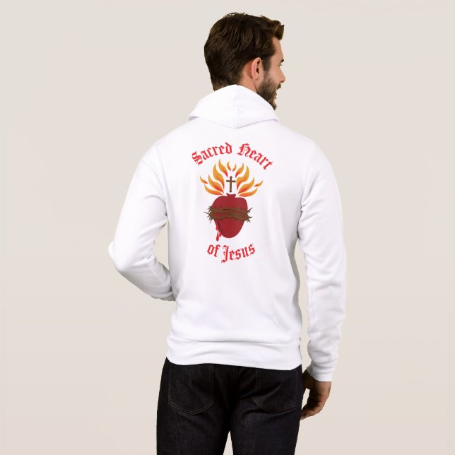Sacred Heart of Jesus T Shirt (Hel baksida)