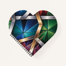 Sacred Light" Geometric Prayer Journal - Stained