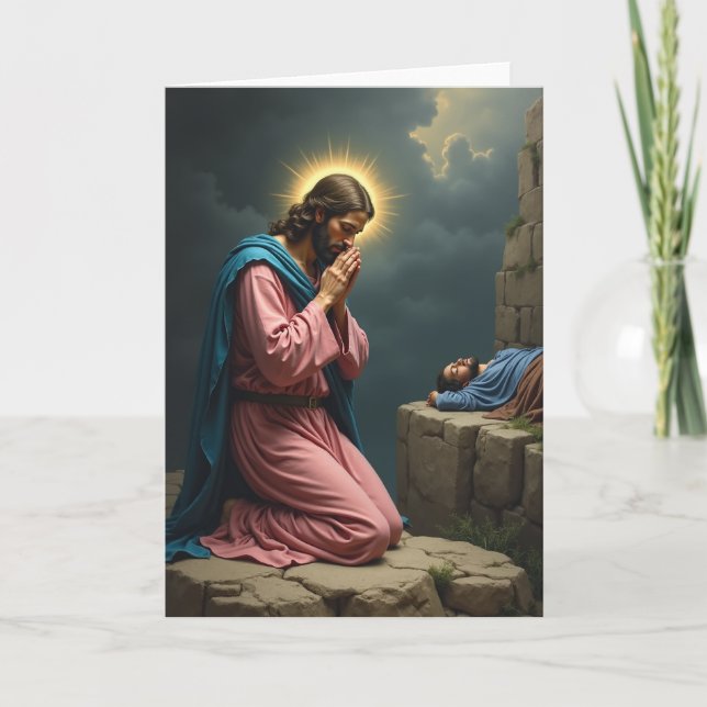 Sacred Prayer Scene Art Card Kort (Framsida)