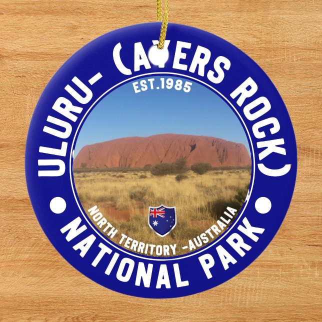 Sacred Rock of Australia – Uluru National Park Julgransprydnad Keramik (Skapare uppladdad)