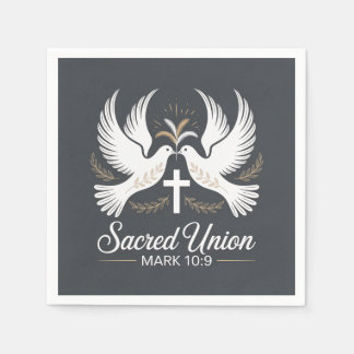 Sacred Union Christian Wedding Pappersservett