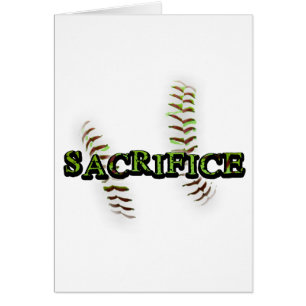 Sacrifice Fastpitch Softball Hälsningskort