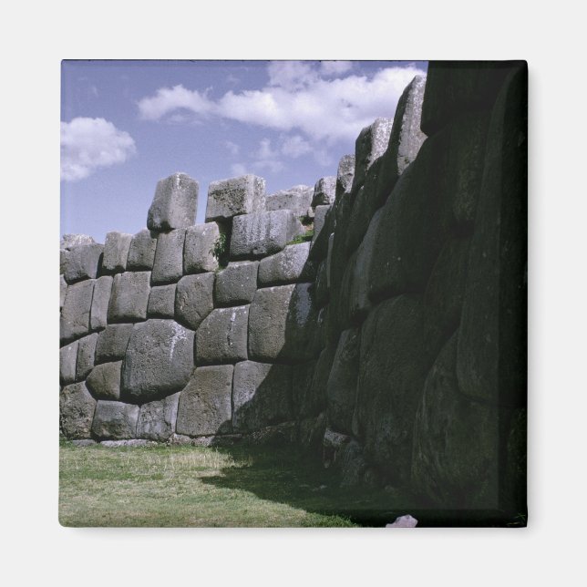 Sacsahuman Incan fästning Magnet (Framsidan)