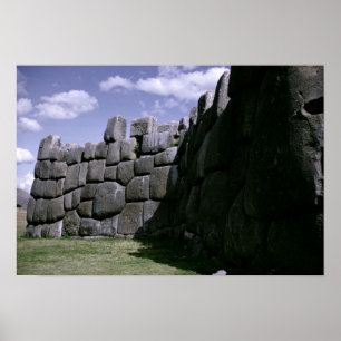 Sacsahuman Incan fästning Poster