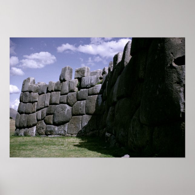 Sacsahuman Incan fästning Poster (Framsidan)