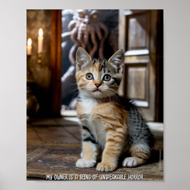 Sad and Lonely Pets Poster Print: My Owner (Framsidan)