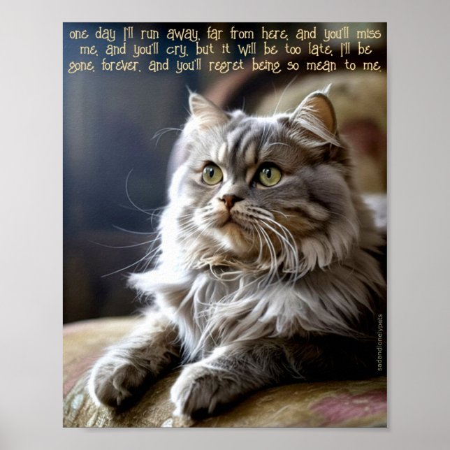 Sad and Lonely Pets Poster Print: One Day (Framsidan)