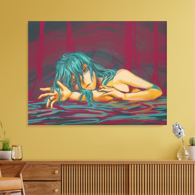 Sad Anime Canvastryck (Insitu (Vardagsrum))