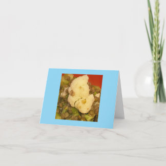 Sad 😢 Cauliflower Face Tack Kort