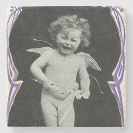 Sad Cherub Angel Print Stenunderlägg