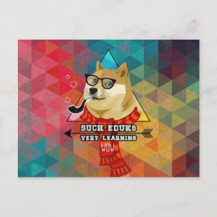 Sådan Doge Studenten Meddelande Vykort