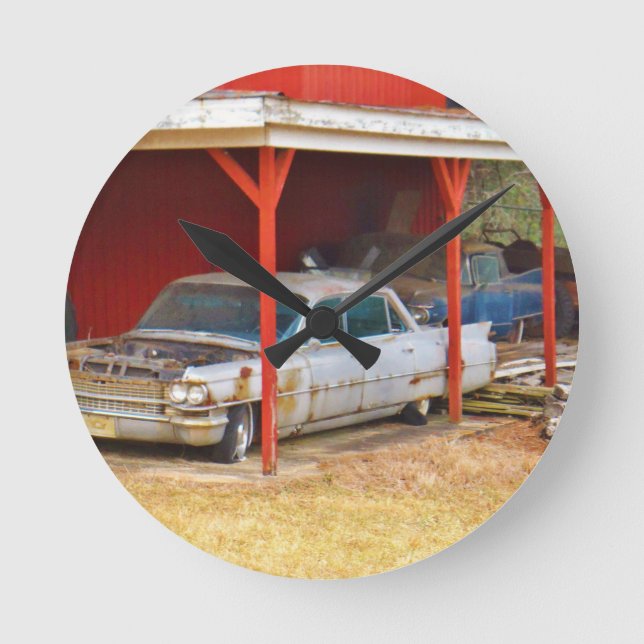 Sadan för silver 1963 deville rund klocka (Framsida)