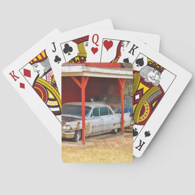 Sadan för silver 1963 deville spelkort (Baksidan)